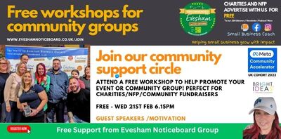 FREE WORKSHOP TO HELP YOU PROMOTE YOUR EVENTS/FUNDRAISING ONLINE